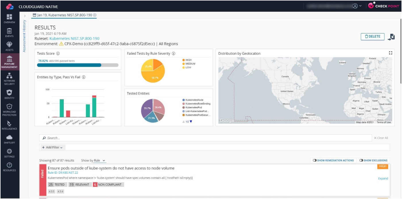 Check Point’s CloudGuard interface.