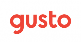 Gusto logo.