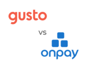 The Gusto and OnPay logos.